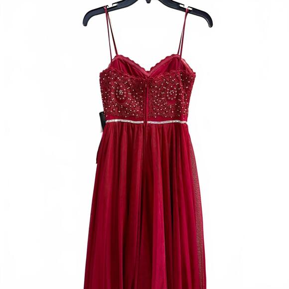 NWT Jodi Kristopher Strapless Prom Embellished Formal Prom Dress- Size 7 - Picture 3 of 8